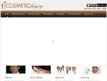 Tablet Screenshot of 1cosmeticsurgery.com